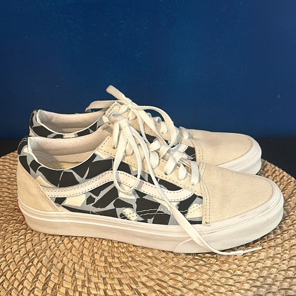 Unisex Vans Era Mosaic Checkerboard Leather / Suede Canvas Sneaker Size 7 - Picture 4 of 7